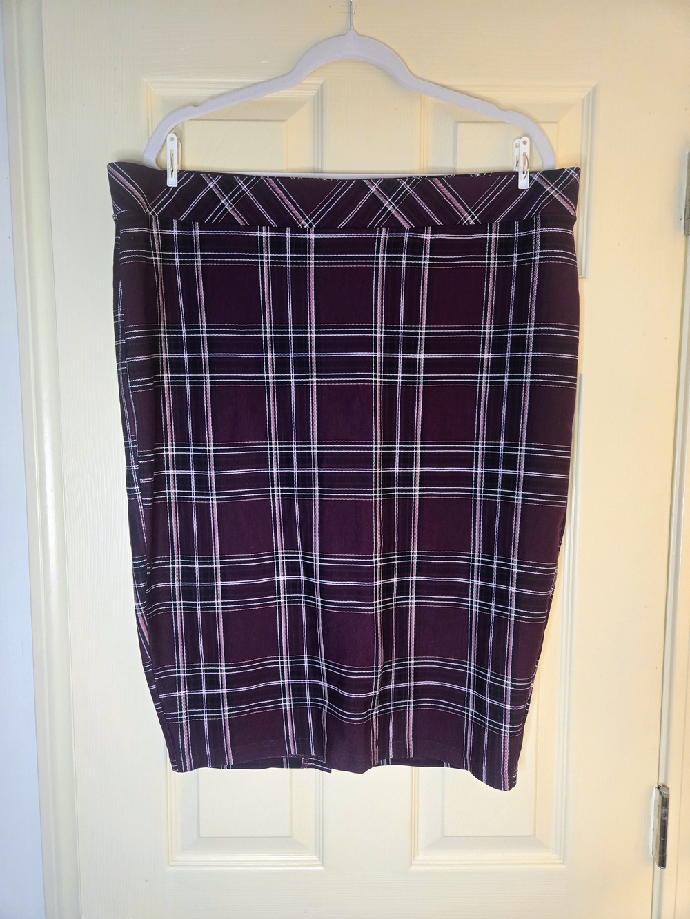 torrid Purple Plaid Pencil Skirt